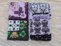 バラ売りなし　ANNA SUI ハンカチ 4枚セット