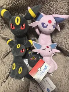 ポケモン ブラッキー エーフィ ぬいぐるみ ほぺぴた めちゃもふぐっと