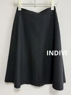 INDIVI　インディヴィ　フレアスカート　ブラックのサムネイル