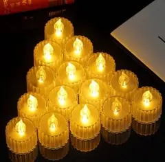 [신제품] LED 캔들라이트, 24개 세트, 배터리 작동, 깜박임, 결혼식, 기념일
