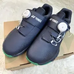 YONEX ゴルフシューズ ウィメンズ ネイビー×グリーン 24.5cmのサムネイル