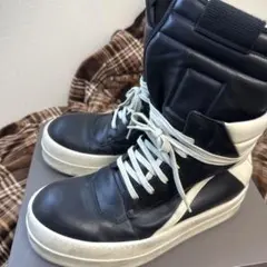 確実正規品 rick owens ジオバスケット メガバンパー 40 40 正規品 Rick Owens メガバンパー ジオバスケット スニーカー