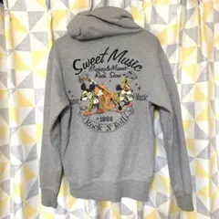 LOWBLOW KNUCKLE×MickeyMouseコラボプリント刺繍パーカー