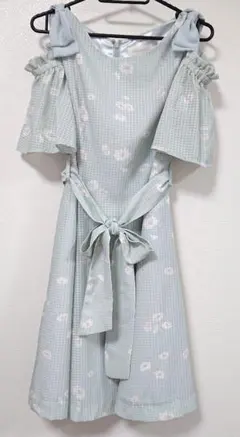 【未使用】 ロディスポット マーガレット フラワー 花柄 ワンピース 着画