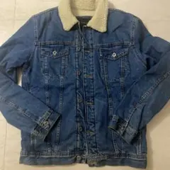 ZARA デニムジャケット　ボア付き