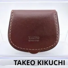 【TAKEO KIKUCHI（タケオキクチ） レザー コインケース ブラウン】