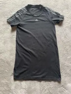 最終価格！！adidas 半袖 黒 ミニワンピースのサムネイル