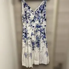 ローレンラルフローレン フレアワンピース 00/XS 花柄 ボタニカル柄