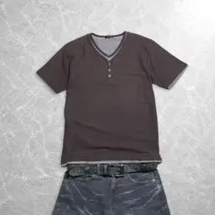 00s archive waffle tee khaki opium - メルカリ