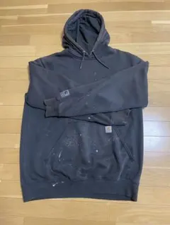 Carharttカーハート　フーディー　パーカー　ヴィンテージ 　ペンキ　ボロ