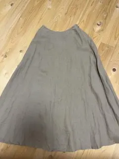 ★無印良品★フレンチリネン　フレアースカートＳ