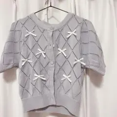 INGNI 水色 トップス リボン付き 半袖