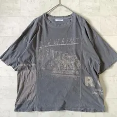 ロデオクラウンズ Tシャツ ロゴデザイン 半袖カットソー グレー Ｆ