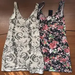 rienda フラワープリント ノースリーブワンピース　2点　Sサイズ