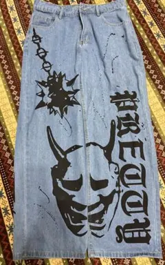 デニムパンツ絵柄