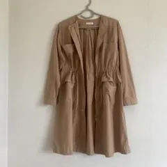 a.v.v ブラウン系コート　春コート　ロング　Sサイズ