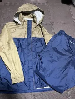 Columbia レインスーツ(上下セット)ネイビー　防水透湿/Lサイズ