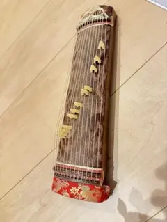 ミニ琴 琴 全長約26cm 箏 弦楽器 和楽器 十三弦 ミニチュア レトロ