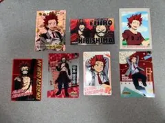 僕のヒーローアカデミア 切島鋭児郎 カード、シール7枚セット