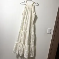 バ*ー様 DAZY 新品タグ付きアイボリー刺繍キャミソールロングワンピース