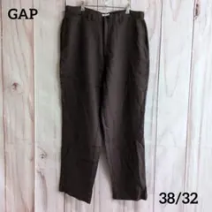 GAP リネン混 スラックス パンツ ブラウンのサムネイル