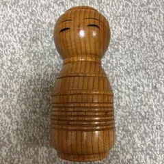 山中三平 「童女」 創作こけし 民芸 木彫 オブジェ Kokeshi doll