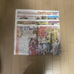 阪神タイガース 優勝記念 スポーツ新聞 4紙セット