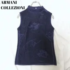 美品✨アルマーニコレツォーニ 大きいサイズわタートルネックノースリーブニットのサムネイル
