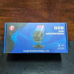 VCOM USB コンデンサーマイク ゲーミングマイク リアルタイムモニタリング