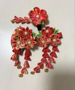 つまみ細工 成人式 七五三 髪飾り 和装髪飾り 卒業式 つまみ細工髪飾り 謝恩会