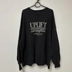 No.817 JEANASIS スウェット ブラック UPLIFTロゴ　サイズFのサムネイル