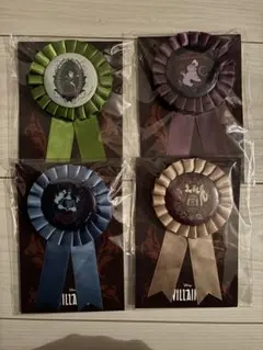 ディズニーヴィランズ ハッピーくじ　D賞ロゼットコンプセット