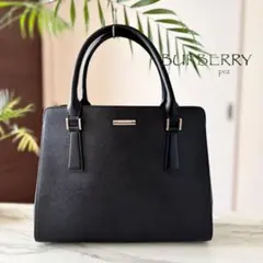 極美品 BURBERRY バーバリー レザートートバッグ