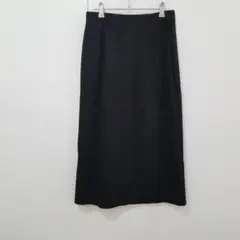 ★ユニクロ　ストレッチダブルフェイススリットスカート（丈標準76～80cm）L