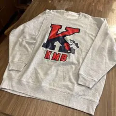 KMB ロゴプリント グレー オーバーサイズトレーナー　値下げしました