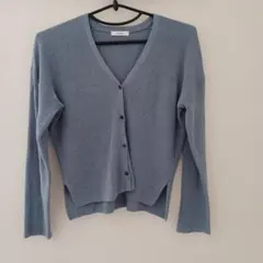 GLOBALWORK　ミニブークレVネックカーディガン