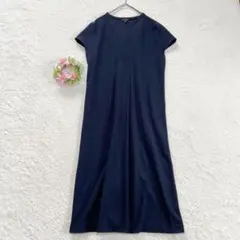 美品★ 【JOSEPH】 フレンチスリーブ ロングワンピース （M） スキッパーのサムネイル