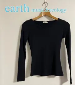 【20%OFF】レディース　トップス　アース　長袖　秋冬　ネイビー