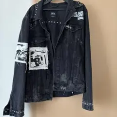 ZARA ブラックデニムジャケット Sサイズ