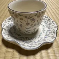 うつわははみや　黒木杏子　花柄 カップ＆ソーサー 陶器