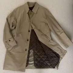 美品 伊勢丹 ステンカラーコート ライナー付き 秋冬