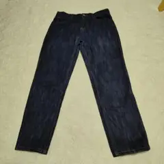 ダークブルーストレートデニムパンツ