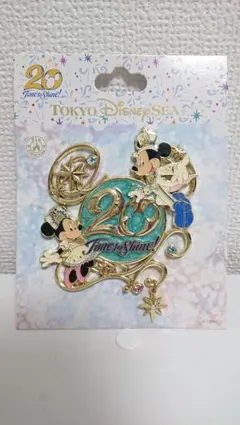 東京ディズニーシー 20周年記念ピンバッジ タイムトゥシャイン