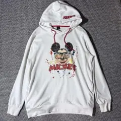ディズニー ミッキーマウス パーカー ホワイト XLサイズ