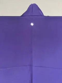 紫 無地 着物 刺繍花紋　揚羽の蝶