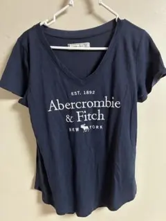 Abercrombie & Fitch ネイビー Vネック Tシャツ XS
