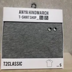 新品 ユニクロ× ANYA HINDMARCH Tシャツ グレー　Sサイズ