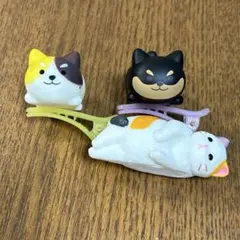 【まとめ売り】髪留め　置物　犬猫