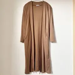 MURUA ムルーア　ロングカーディガン　カーディガン　ブラウン　長袖　羽織もの