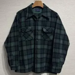 70's PENDLETON ボードシャツ グリーン Mのサムネイル